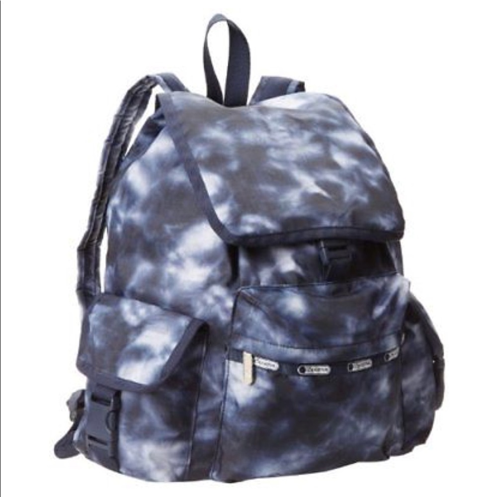LESPORTSAC AQUARIUS BACKPACK BLUE & WHITE
